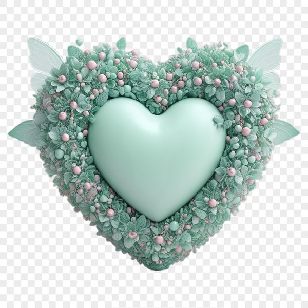 A large, high-resolution heart icon with a transparent background, ideal for commercial use in various designs.