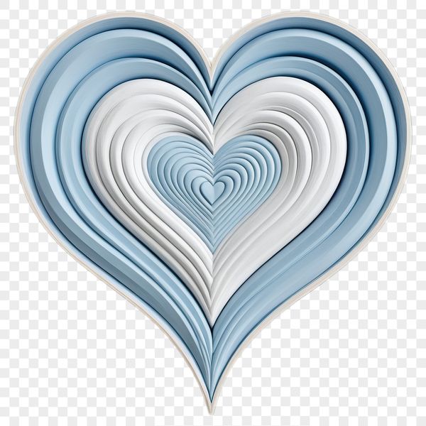 Love Heart Icon in High Res PNG Transparent love heart icon in high resolution for commercial or personal use.