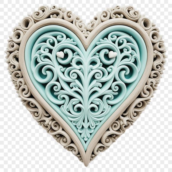 Heart icon in transparent PNG format for commercial or personal use.