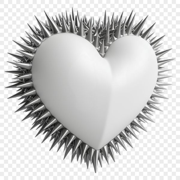 A high-resolution transparent PNG heart icon with a clear background, suitable for commercial and personal use in designs.