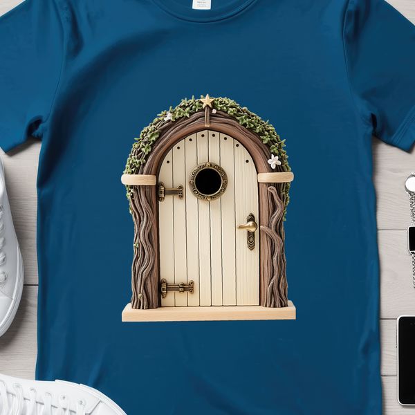 Whimsical Fairy Door PNG A high-resolution transparent PNG image of a whimsical fairy door with a clear background.