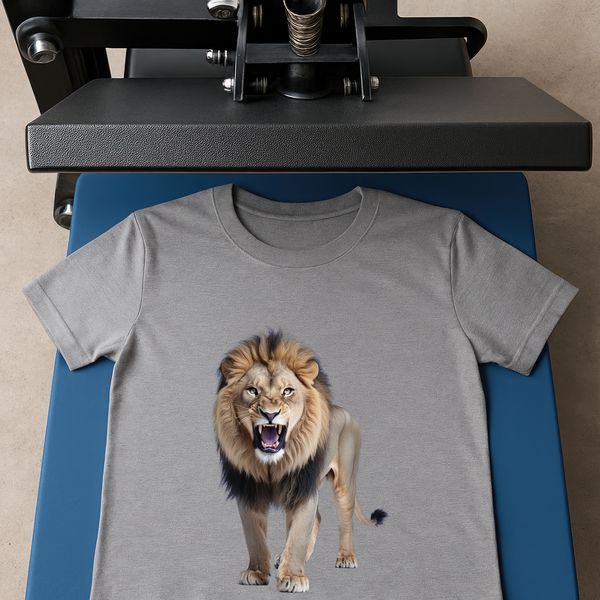 Majestic Lion in Clear Background Large high-resolution image of a majestic lion in a clear background.