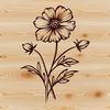 Free SVG Floral Design for Digital Projects A detailed illustration of a wild flower in bloom, suitable for vector art and digital design projects.