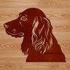 Beautiful Dog Head SVG Clip Art A high-quality vector illustration of a Cocker Spaniel's head, suitable for various design projects.