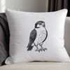 A detailed illustration of a falcon in flight, suitable for commercial use or personal projects.