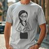 Professional Woman in Education Setting A simple illustration of a woman in a professional setting, representing the education profession.