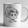 Beautiful Elf In SVG & DXF