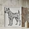 Artistic Standing Great Dane DXF