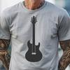 Guitar Digital Drawing In SVG, PNG, PDF And DXF Formats