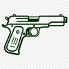 Beautiful Pistol In PNG For Free Download