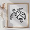 Unique Sea Turtle Digital Art