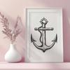 Artistic Anchor In SVG Free Commercial Use Download