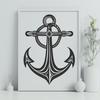 Beautiful Anchor In SVG, PNG, PDF And DXF File Formats - Free