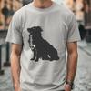 Sitting Australian Shepherd Artwork