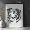 Free Australian Shepherd - Glowforge DXF