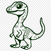 Unique Baby Dinosaur Digital Art PNG - Free Download