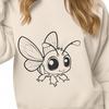 Cute Flying Insect DXF