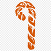 Beautiful Candy Cane Vector Art In DXF For Free Download