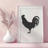 Artistic Cockerel Digital Drawing - Free SVG Download