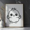 Chicken Vector Drawing In PNG & SVG - Free Digital Download