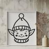 Elf Printable Artwork In SVG, PNG, PDF And DXF Formats