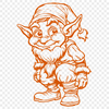 Free Standing Christmas Elf In DXF - Commercial Use