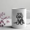 Sitting Cocker Spaniel Clipart