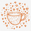 Coffee Decal In SVG, PNG, PDF And DXF Formats