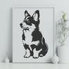 Stunning Sitting Corgi - SVG