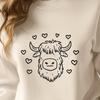 Beautiful Highland Cow Clipart - Free PDF Download