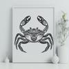 Beautiful Crab DXF