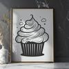 Cupcake In PDF Format - Free Commercial Use License