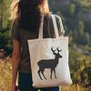 A single-line illustration of a deer's full body in silhouette form.