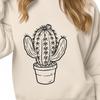 Artistic Cactus Vector Craft File In DXF For Free Download