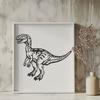 Free Unique Dinosaur Drawing PDF - Commercial Use