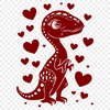 Dinosaur Vector Illustration In SVG, PNG, PDF And DXF Formats