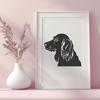 Beautiful Cocker Spaniel Digital Drawing