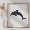 Beautiful Dolphin In SVG, PNG, PDF And DXF File Formats - Free