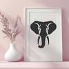 Elephant In SVG, PNG, PDF And DXF Formats