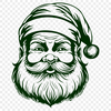 Beautiful Father Christmas Digital Drawing In DXF For Free Download