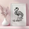 Creative Flamingo In PDF - Free Digital Download