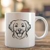 Beautiful Golden Retriever In SVG Free Commercial Use Download