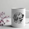 Stunning Golden Retriever - Glowforge PNG