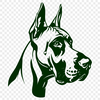 Creative Great Dane Vector Art - Free PNG