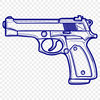 Unique Pistol DXF - Free Commercial Use Download