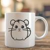 Stunning Hamster Clipart - Free DXF