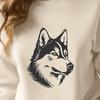 Beautiful Husky - SVG Format