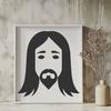 Jesus Image In SVG, PNG, PDF And DXF Formats