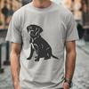 Sitting Labrador Retriever - PNG