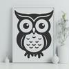 Stunning Owl Digital Drawing - Free DXF Download